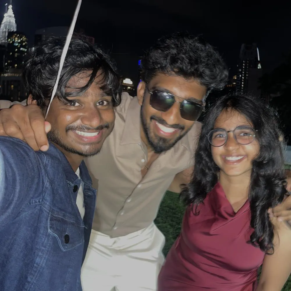 Polaroid of Sivadharani, Aro and Jervin